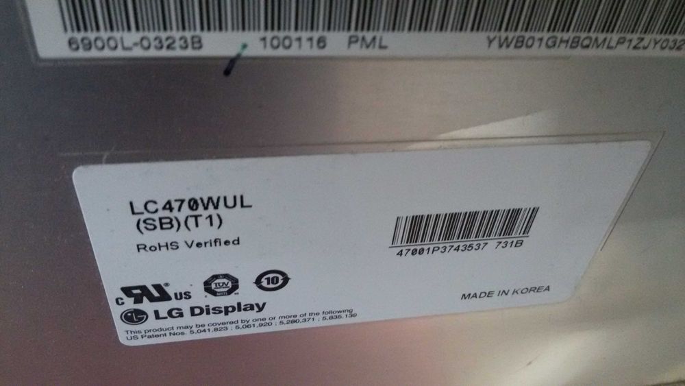 ledes barras originais de ledes tv lg47sl9000 painel lc470wul sb t1
