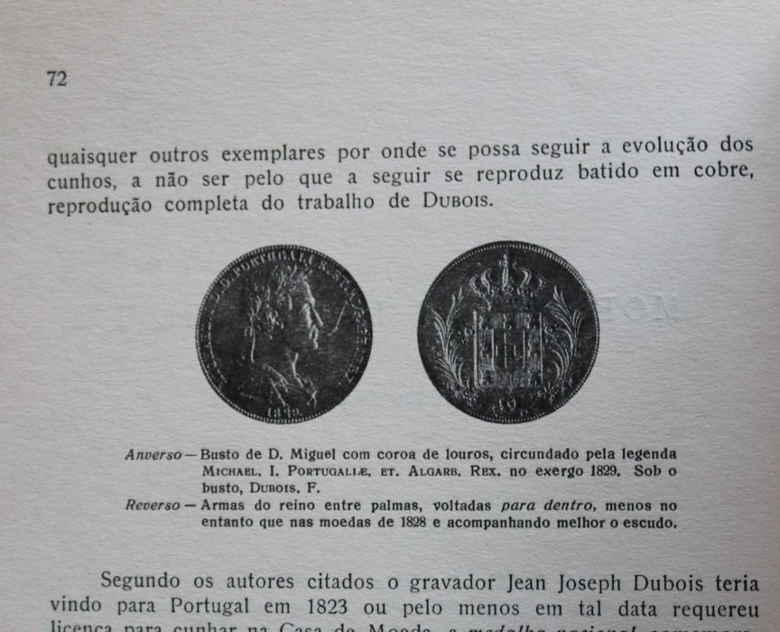 Numismática Moedas de D Miguel I a peça de 1829 de Raúl Couvreur