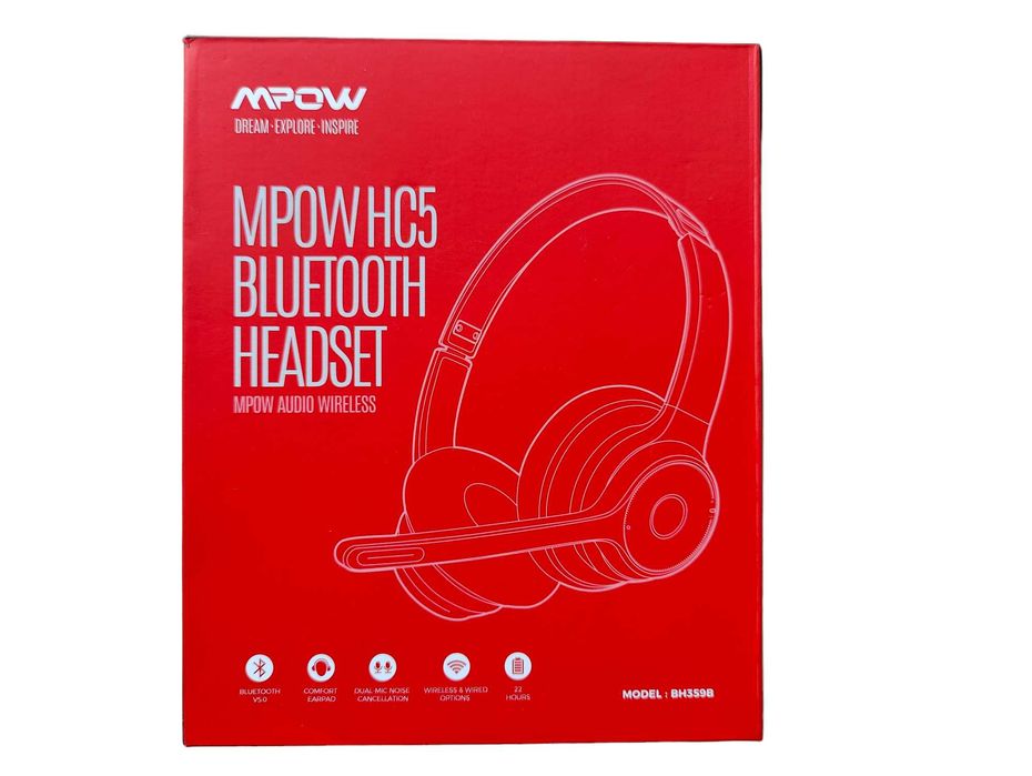 Słuchawki bezprzewodowe nauszne Mpow HC5