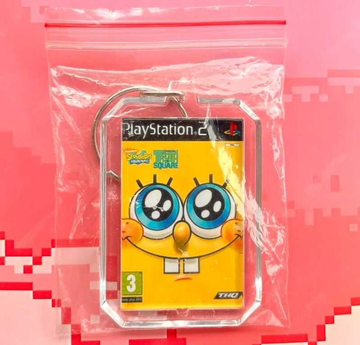Brelok SpongeBob SquarePants - mini okładka gry PS2