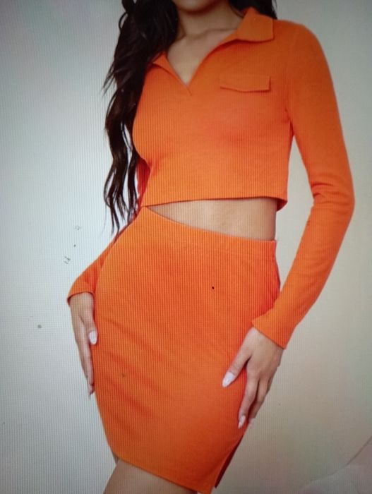 Pomarańczowy komplet