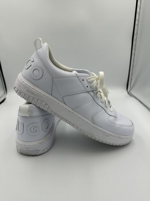 Sneakersy niskie białe Hugo 46 skóra ekologiczna