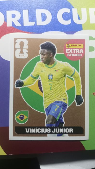 Fifa World Cup 2026 - Vinícius Júnior (Bronze) - Brasil - Panini Extra Sticker