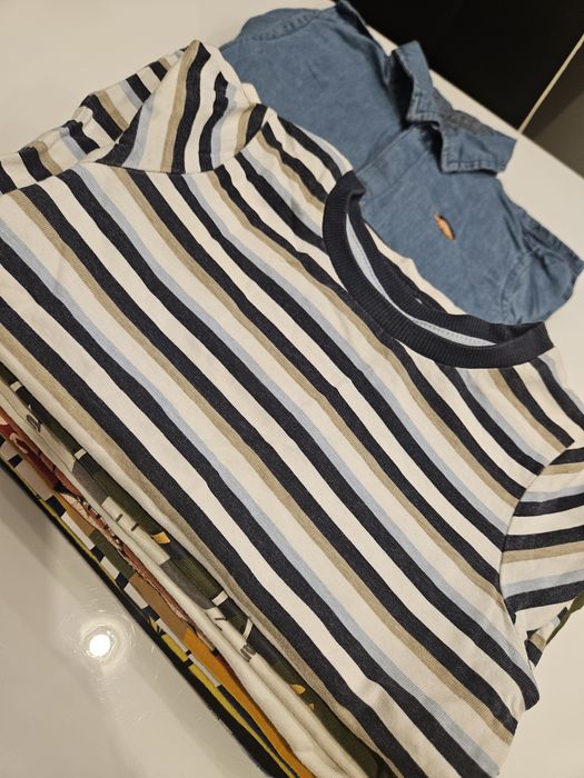 Zestaw 10 bluzek z długim rękawem dla chłopca r.98