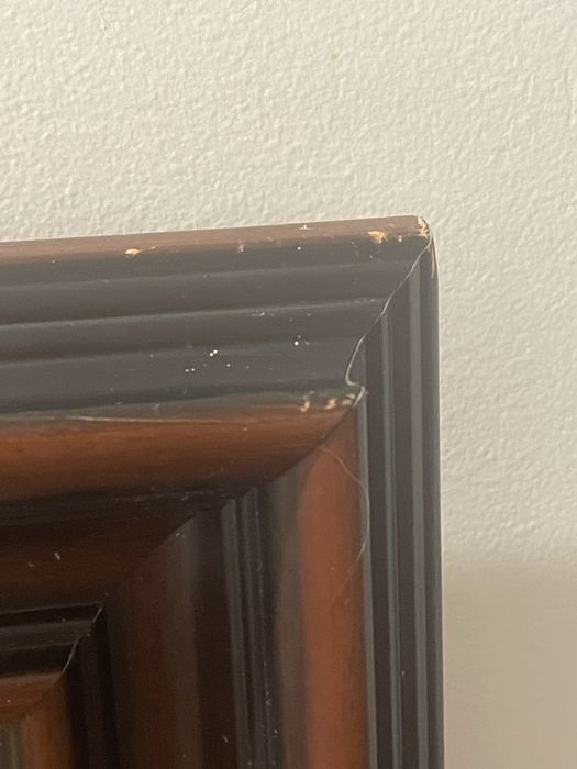 Quadro Grande Rosas Porcelana - Capodimonte