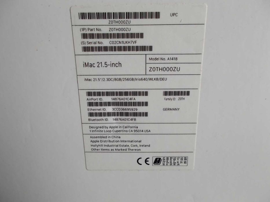 Apple iMac 2020 Dual-Core i5,2.30ghz  8GB 256GB (21,5")4k, jak nowy