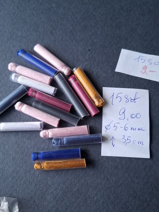 Frędzelki dekoracyjne 15 szt mix kolorów