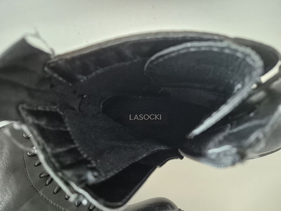Buty trapery skórzane Lasocki 37