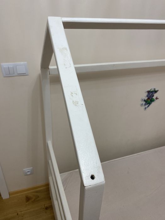 Łóżeczko domek 70x160 z materacem