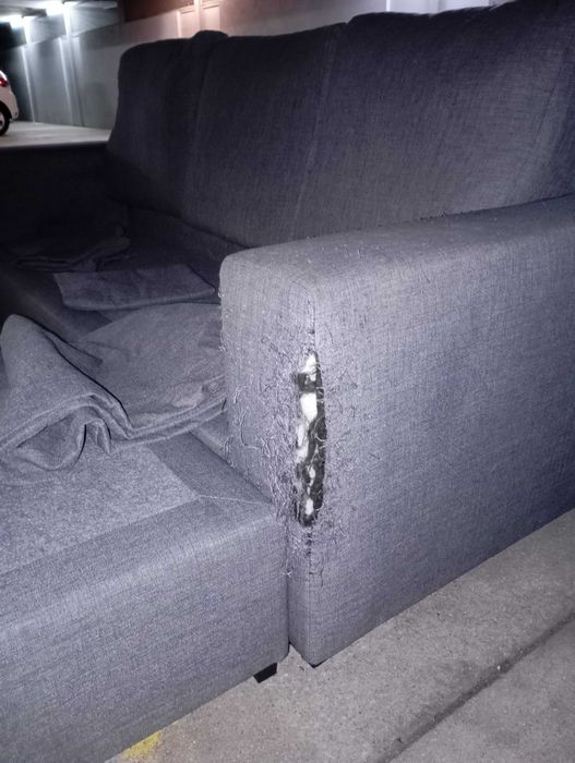 Sofá chaise longa para arranjar