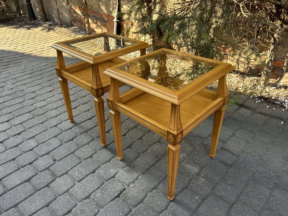 Dwa Stoliki Kawowe Ława Ludwikowska Ludwik Stoliki Nocne Kwietnik