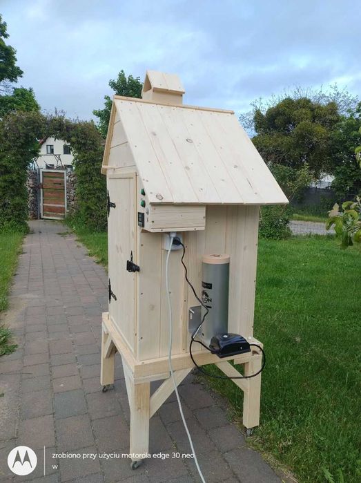 NOWA wędzarnia elektryczna drewniana, ręczna robota, gotowa do użytku