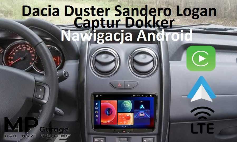 Promocja !! Dacia Radio Android CarPlay/AndroidAuto LTE 4/64 Montaż