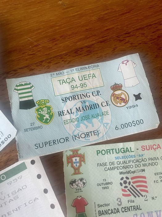 Bilhetes de Futebol