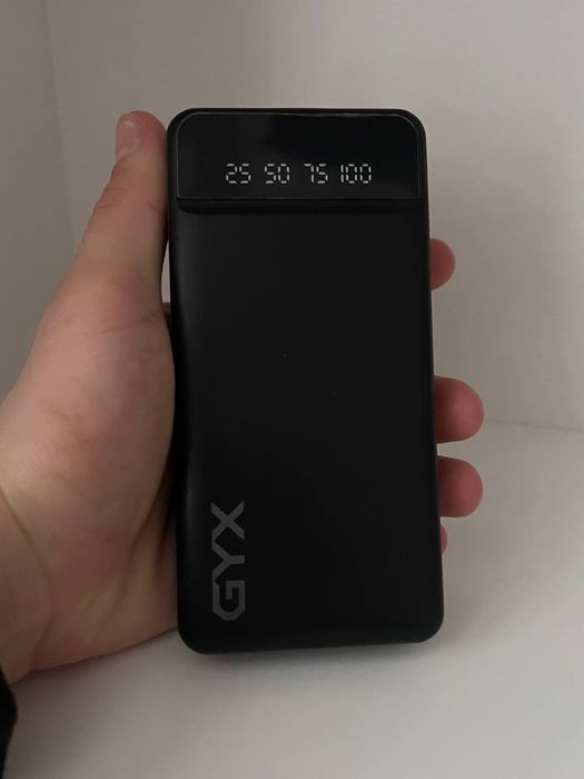 Повербанк GYX 20000 mAh | LED-дисплей | Ліхтарик