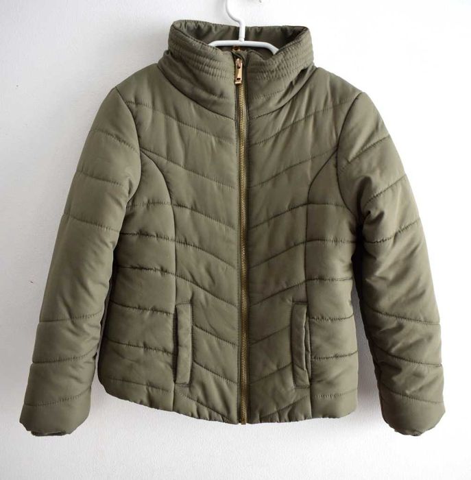 H&M 134 r. 8- 9 lat kurtka pikowana khaki