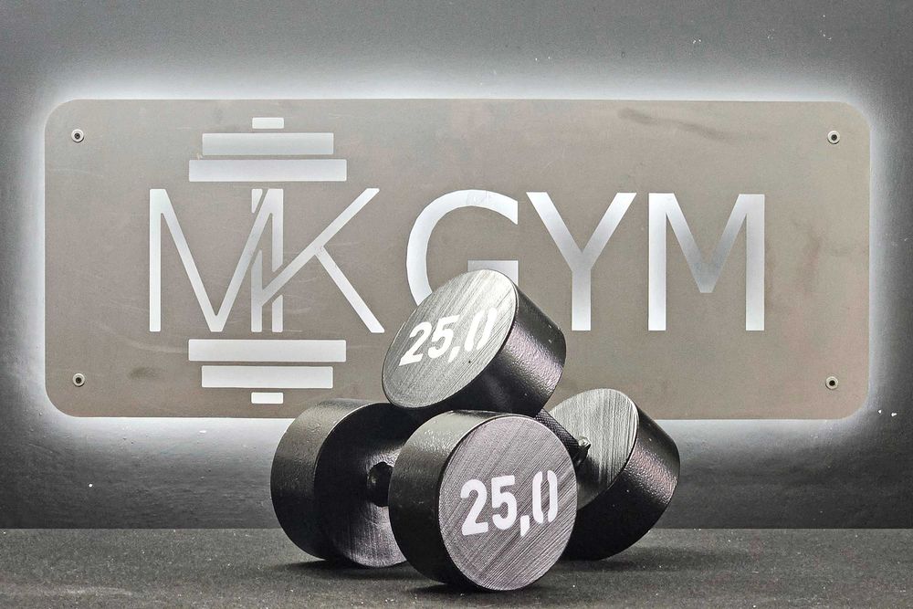 Hantle na siłownię 2x 25kg (zawiera 23% VAT)