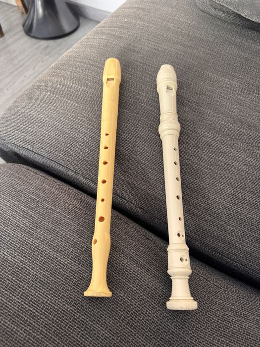 2 flautas , uma delas com capa