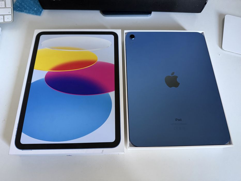 Gwarancja Bateria 98% iPad 10 gen 64gb Blue Jak Nowy + Etui + Pencil Tech Protect