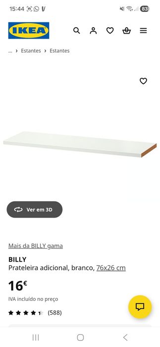 Estante Billy branca