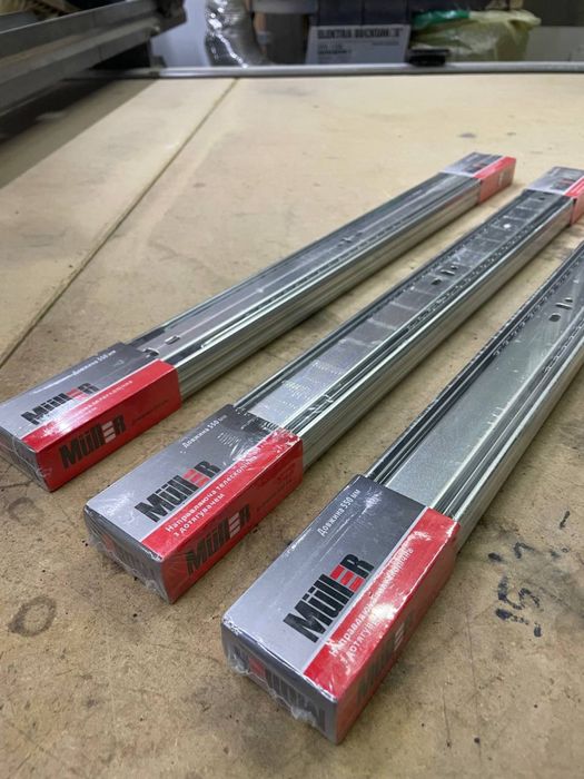 Направляющие для мебели Muller с доводчиков