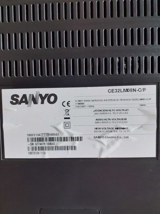 Television sanyo 32'' Ideal para jogar video jogos