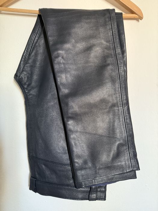 Calcas de pele genuina. Tamanho 38