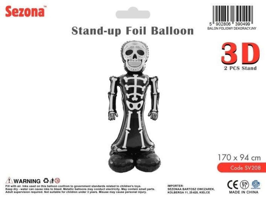 Balon Halloween Szkielet 170x94cm Sezona