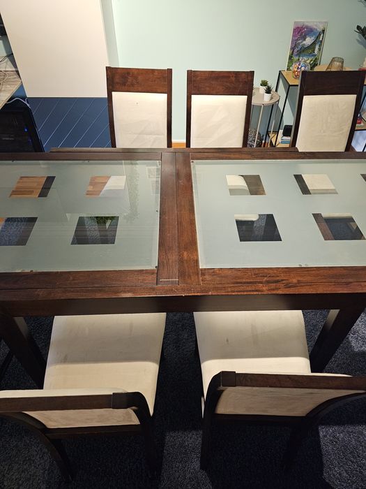 Mesa extensivel com cadeira