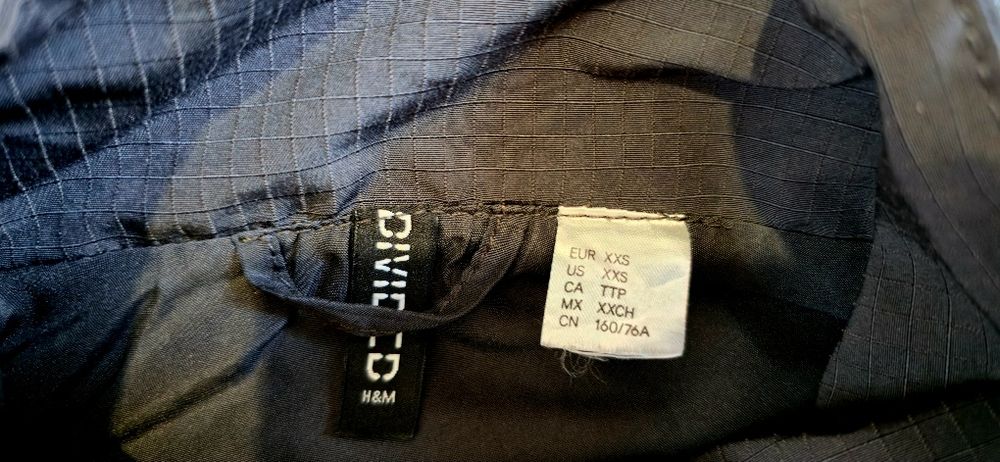 H&M Divided kamizelka bezrękawnik XXS Rip-Stop