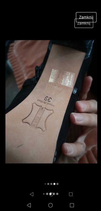 Botki na platformie Oyve skóra naturalna 39 nowe