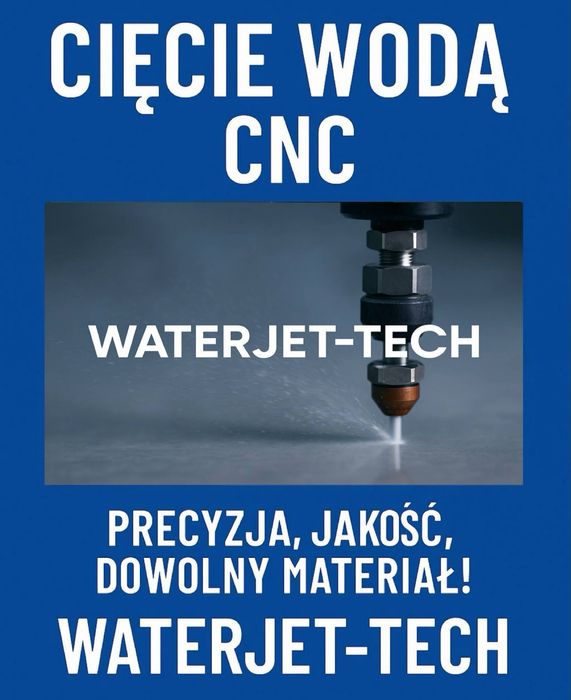 Cięcie wodą WaterJet – stal, aluminium, gres
