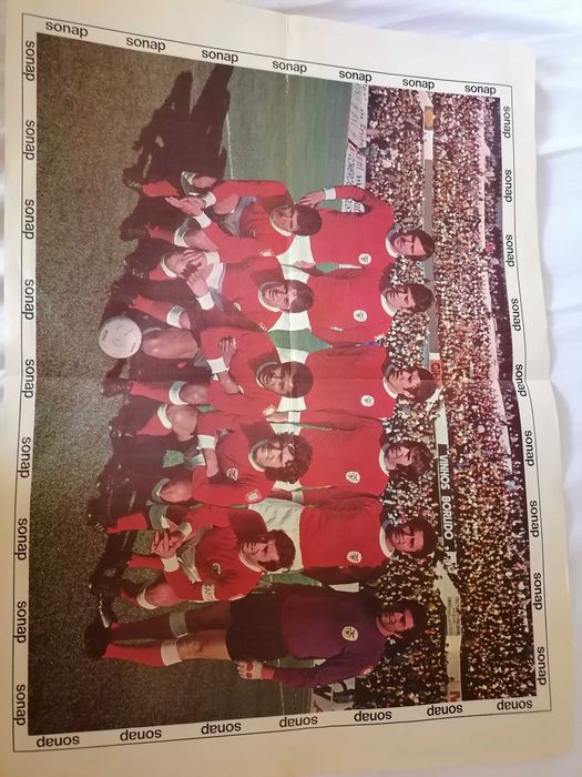 Mega Poster BENFICA Campeão Nacional 1971 /72 Século Ilustrado