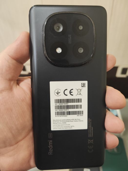 ИГРОВОЙ  Xiaomi redmi note 14Pro+5G, память 8+8-256гиг, отлично для подарка.