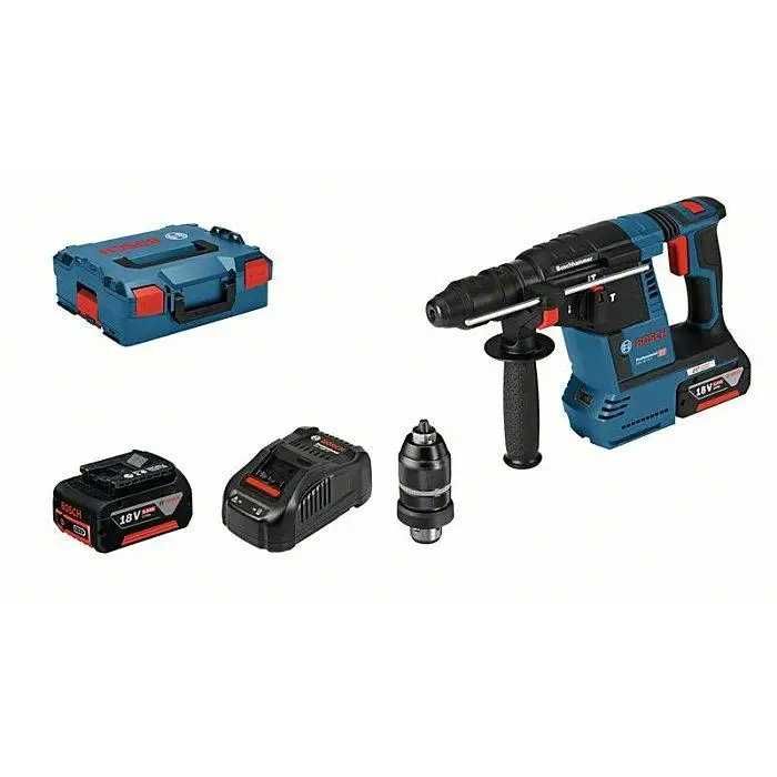 Акумуляторний перфоратор Bosch Professional GBH 18 V-26 F (кейс/зп/2*Акб 5 Ач) (0611910007) НОВИЙ!