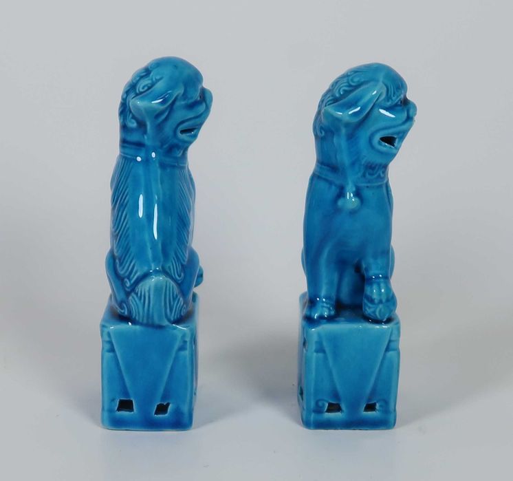 Par de Cães Foo pequenos China - 12 cm