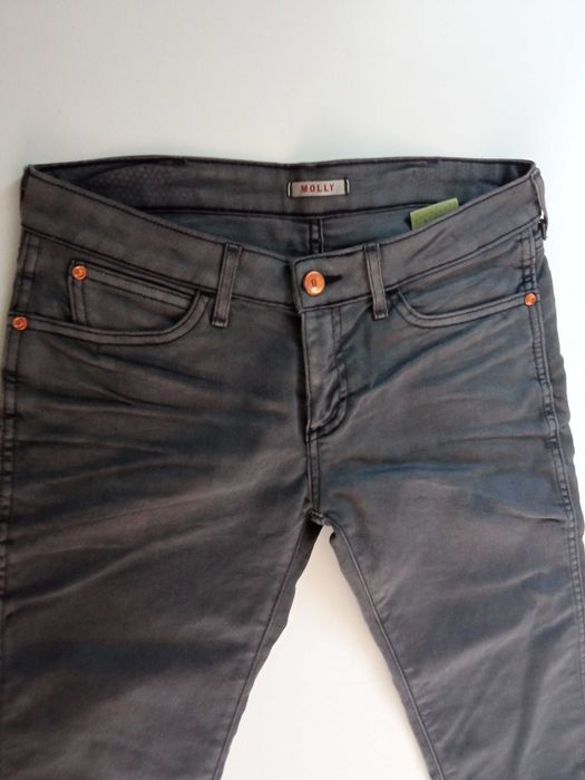 Jeansy Wrangler W28L30 Molly szare vintage