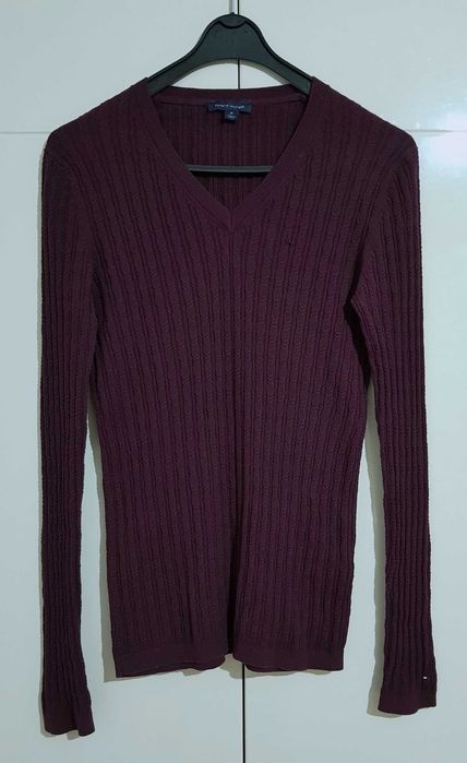 Sweter Bawełniany Ciemny Fiolet Tommy Hilfiger |R. M