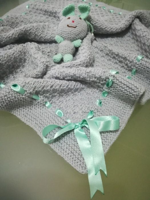 Mantinha Bebé feita à mão
