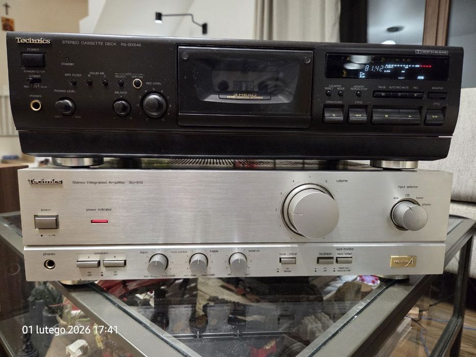magnetofon klasyk Technics STEREO CASSETTE DECK RS-BX646