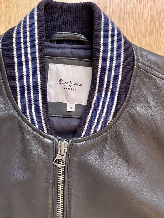 Blusao Bomber Pele Genuina Pepe Jeans Novo