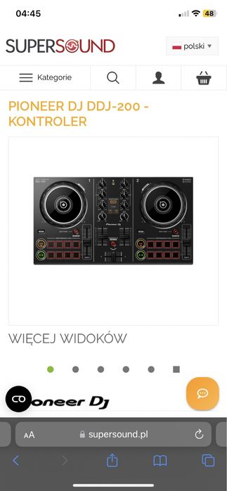 Kontroler dj pioneer ddj-200 czarny / ddj 200 / dj konsola mikser