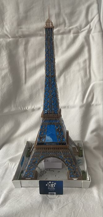 Puzzle 3D Ravensburger Iconics Torre Eiffel – 243 Peças