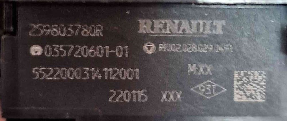 Conjunto de Botões 259803780R - RENAULT CLIO V