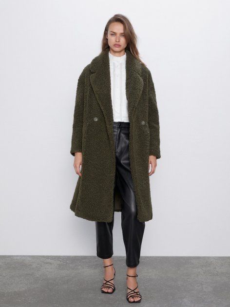 Еко Шубка Тедді Zara Оверсайз XS-S-М