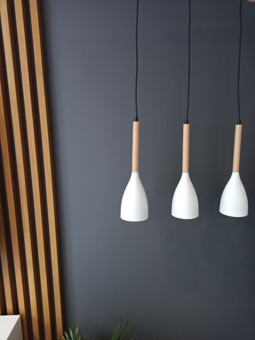 Lampa wisząca biała