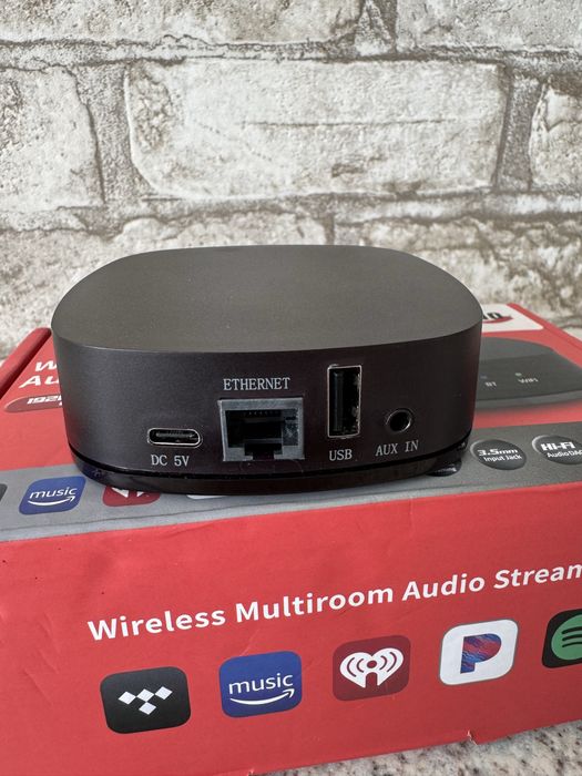 Музичний стример, мережевий Wi-Fi плеєр, HDMI ARC, BT, USB, optical