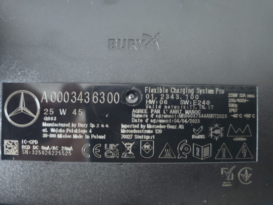 Ładowarka mercedes 22kw