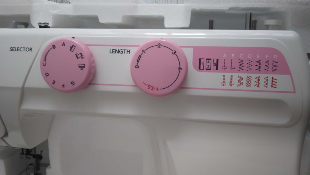 Maquina costura JANOME PINK 12 NOVA