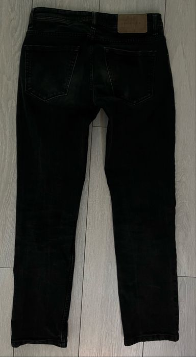 Czarne męskie jeansy denim slim 29/32